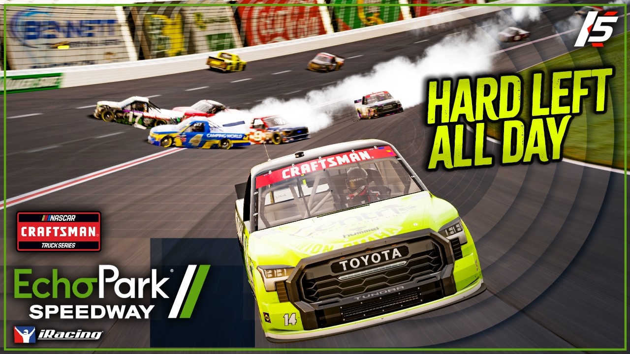 Исправленные ошибки в серии Truck Series - Атланта - геймплей iRacing NASCAR