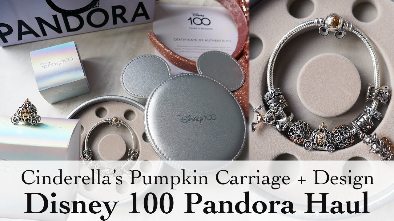 Тыквенная карета Золушки из коллекции Disney 100 Pandora Haul | Обновление браслета Pandora Disney