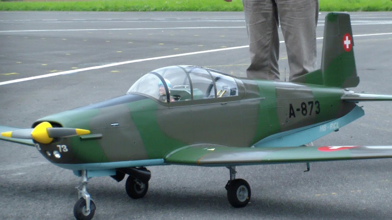 Swiss Air Force P3 Military Trainer RC Airplane Scale Model