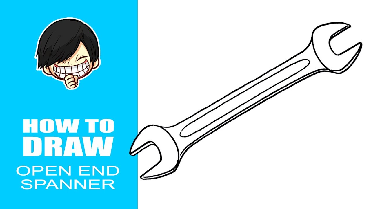 How to draw Open End Spanner