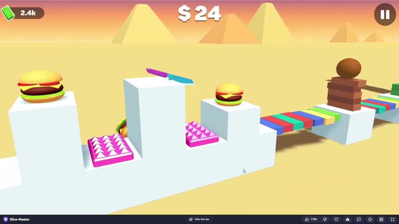 Slice Master 🔪 | #day54 | #89 | Free Games | New Games | Video Games | PC Games | Play Online Free