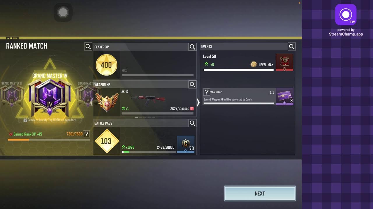 Broadcast powered by StreamChamp