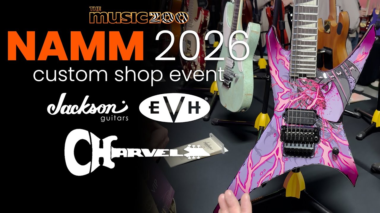 NAMM 2026 Charvel, Jackson & EVH Custom Shop Event - Walkthrough with The Music Zoo!