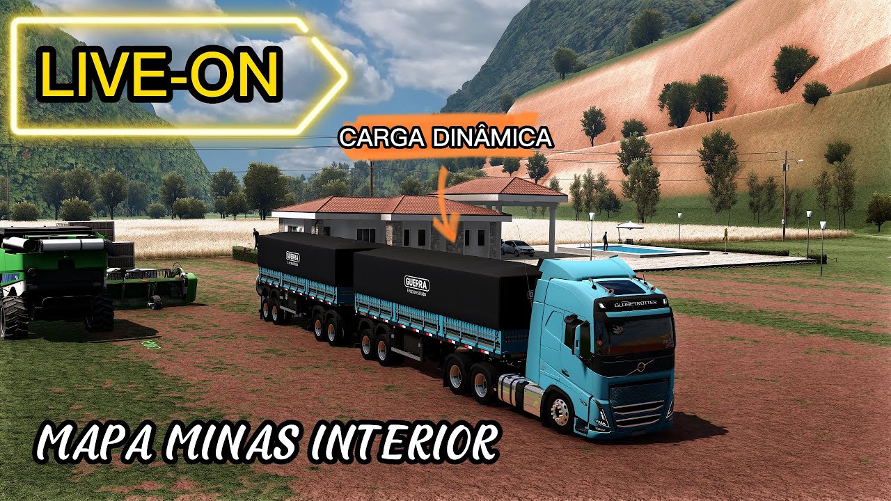 LIVE - PART 2 | Mapa MINAS INTERIOR | COMBOIO PRIVADO | Euro truck Simulator 2 #ETS2 #EUROTRUCK2