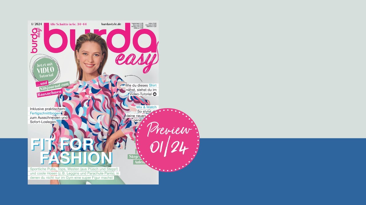 Einblick in die burda easy #1/24