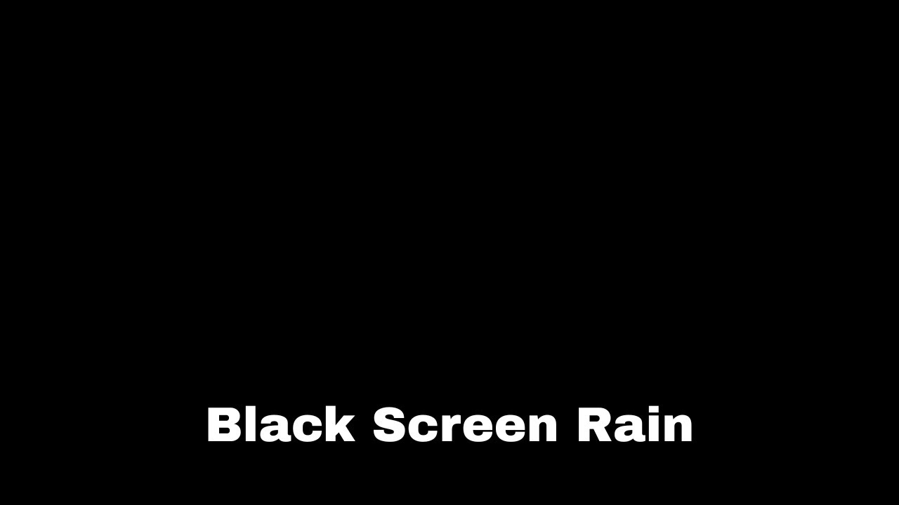 8 Hours Rain Sounds for Deep Sleep 🌧️ Black Screen | No Thunder