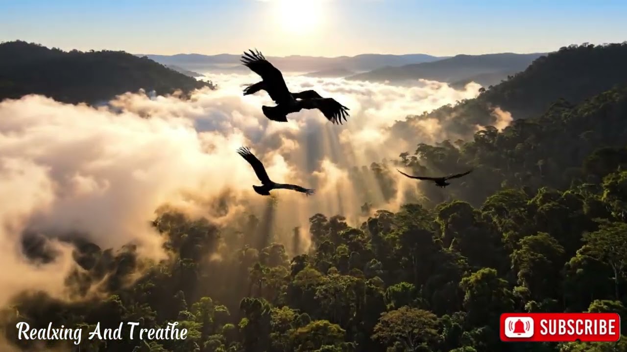 Relaxing Music with Nature Sounds | Autumn Forest 4K | Deep Sleep, Study, Meditation Music
