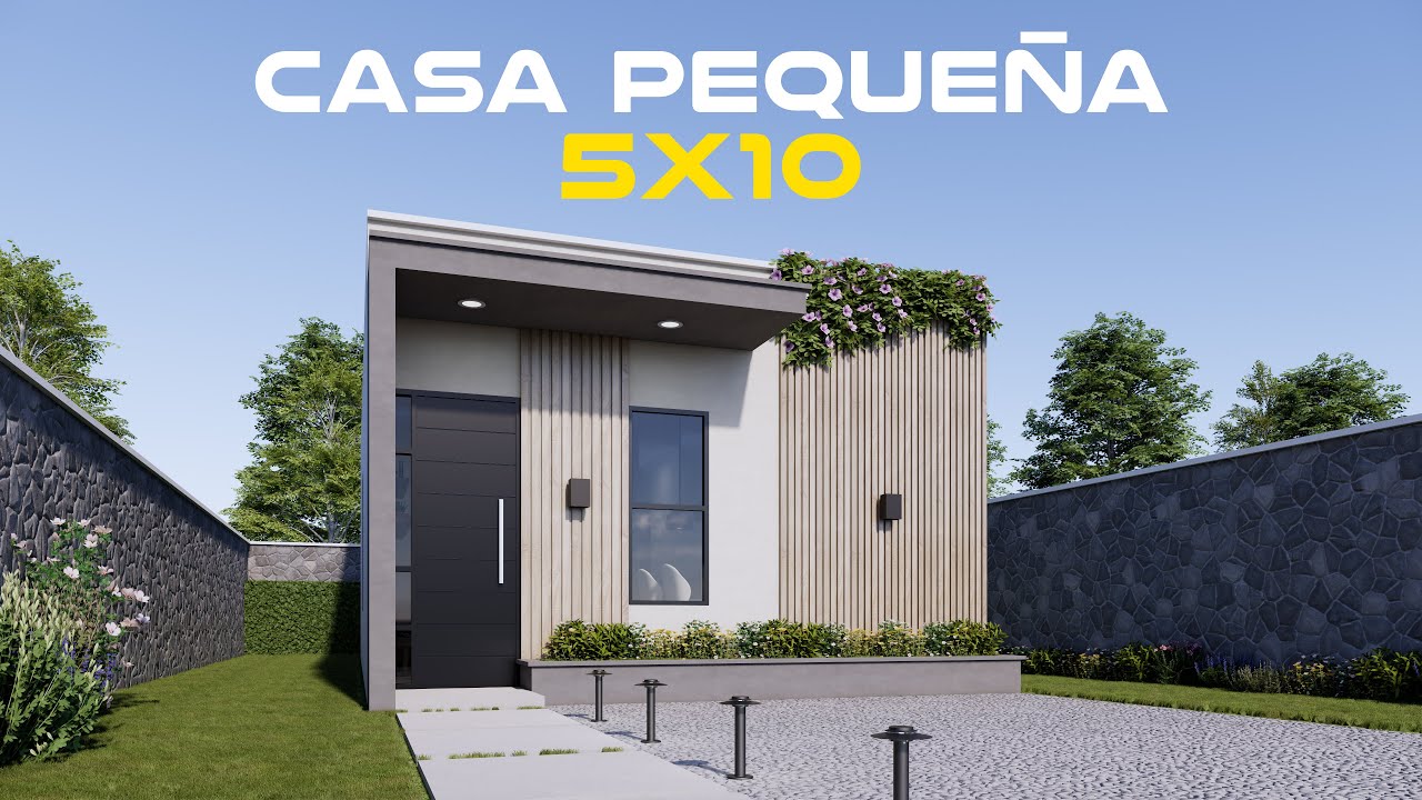 5x10 Metros | Casa Pequeña con Todo lo que Necesitas