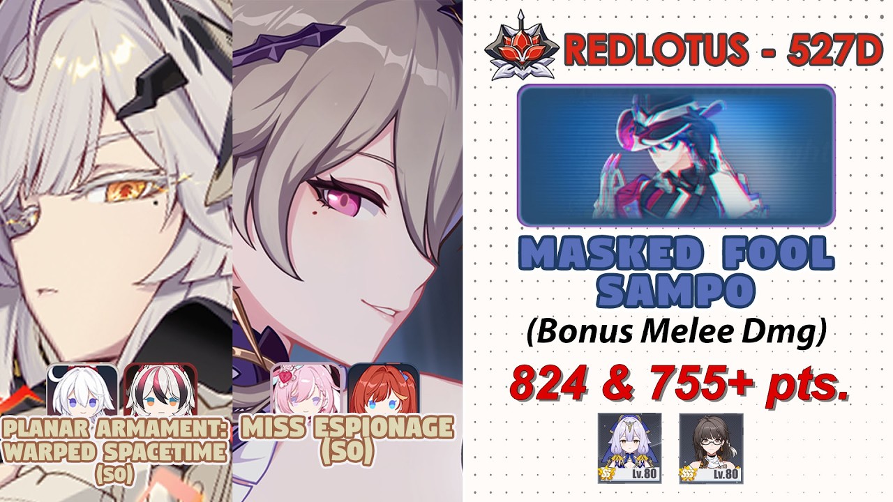Honkai Impact 3rd:Ex-Abyss RedLotus (527D) V8.6 | Sampo (Melee) | PAWS(S0) & ME(S0)