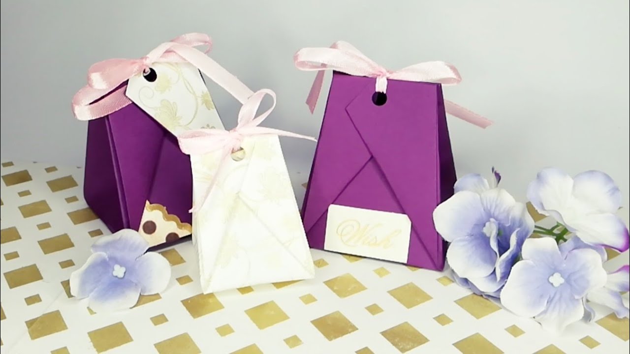 DIY - How to make a wedding sweet boxes /Easy origami gift pack tutorial