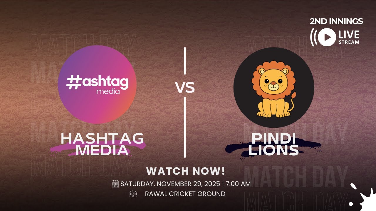 Hashtag Media v Pindi Lions - 29 November 2025  [2nd Innings]