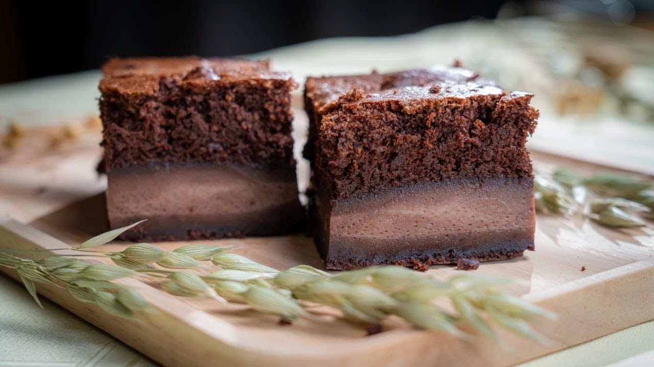 Smart Brownie recipe: A creamy dessert with three layers made from a single mixture