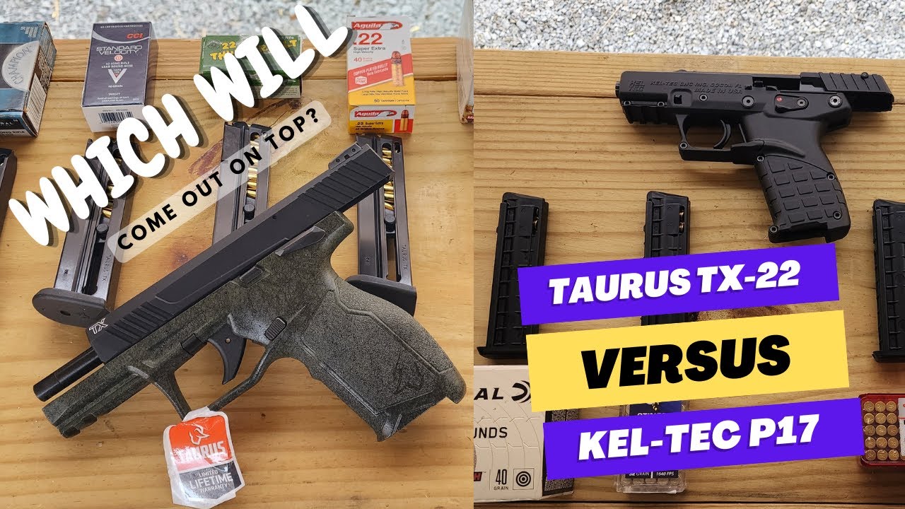 Taurus TX-22 vs Kel Tec P17 | Budget 22 Pistol Shootout