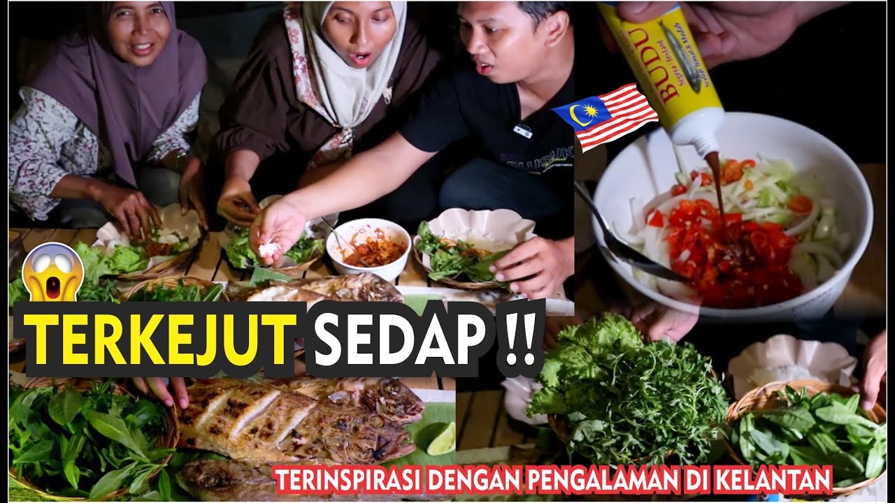 PERTAMA KALI BUAT NASI ULAM CIKGU DI ALAM! 😱 TAK SANGKA BUDU + IKAN BAKAR SEDAP GILER! MALAYSIA FOOD