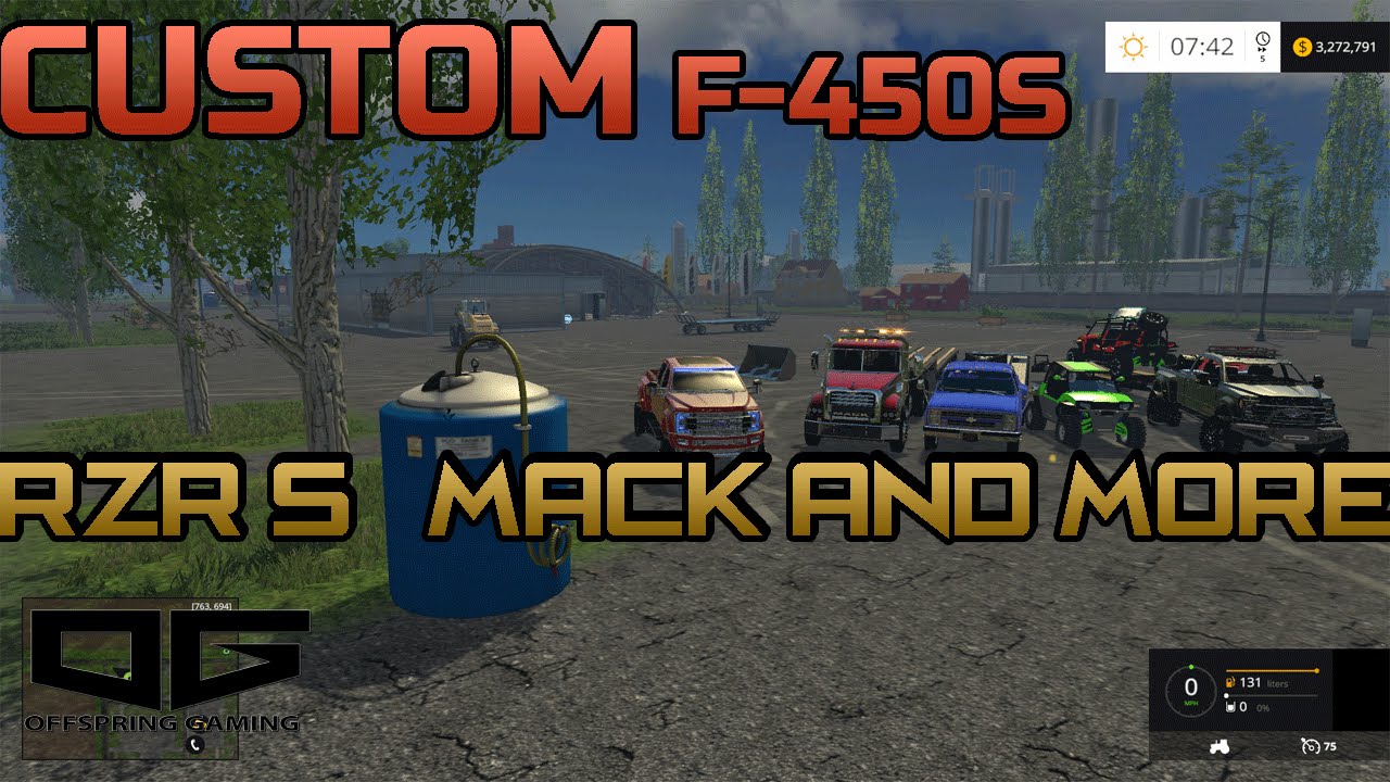 Farming Simulator 2015 Mods- Custom RZR's, Custom F-450's, Bronco and More!