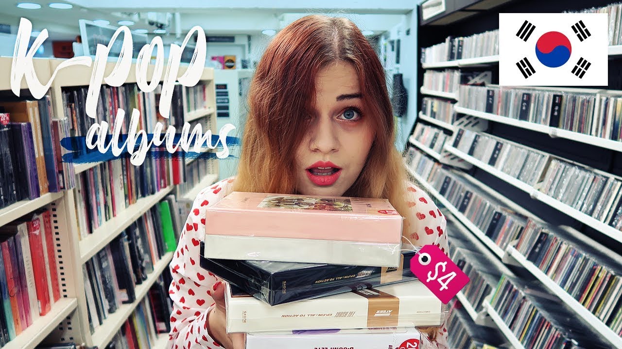 K-POP ALBUMS FOR $4 😲 Cheap store in Korea