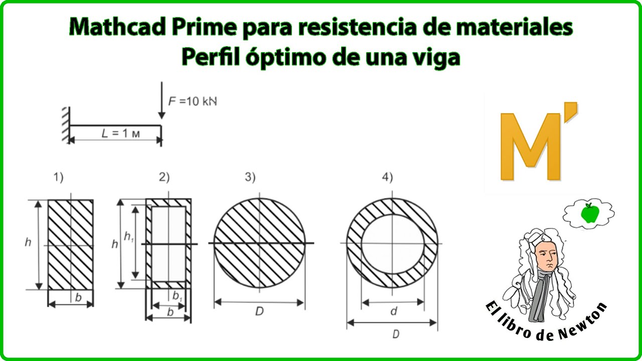 15 Selección del perfil óptimo de una viga con Mathcad Prime
