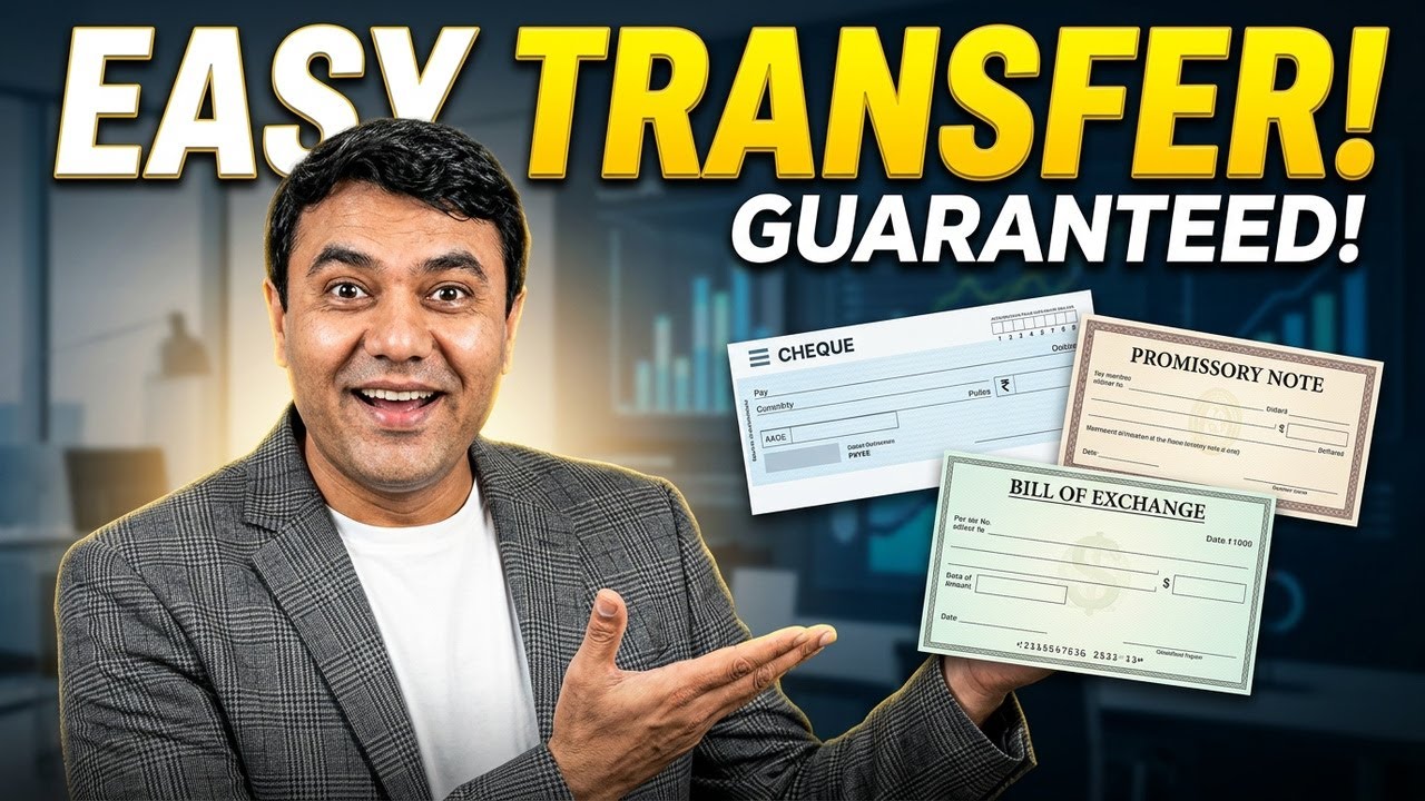 Negotiable Instruments Explained | Bills of Exchange, Promissory Note & Cheque |#FINANCE DASTAK