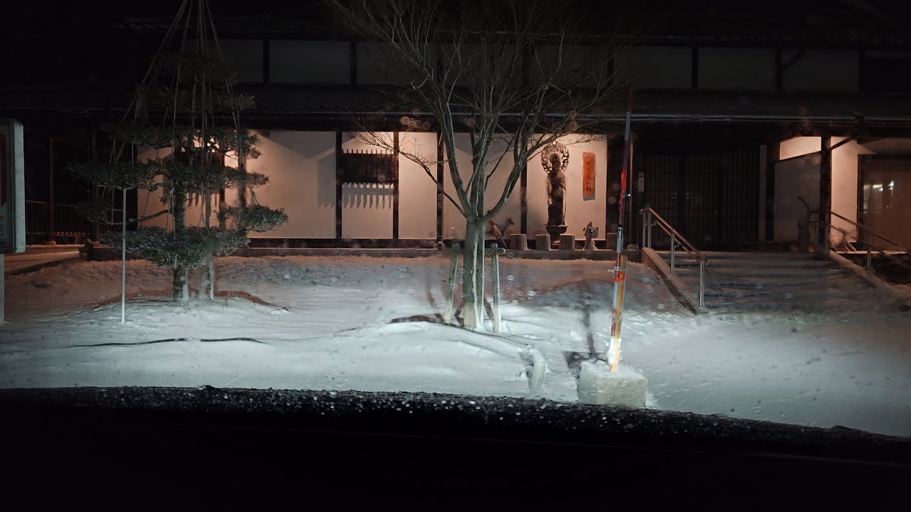 いよいよ、長期寒波到来☃️新潟県胎内市道の駅胎内→新発田市までの無謀走行降雪どう