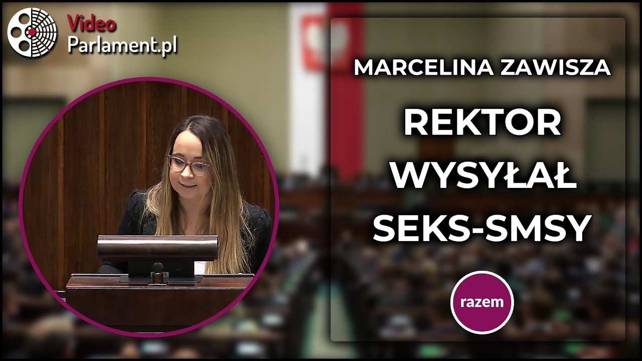 Marcelina Zawisza o seks‑SMS-ach rektora Uniwersytetu w Siedlcach