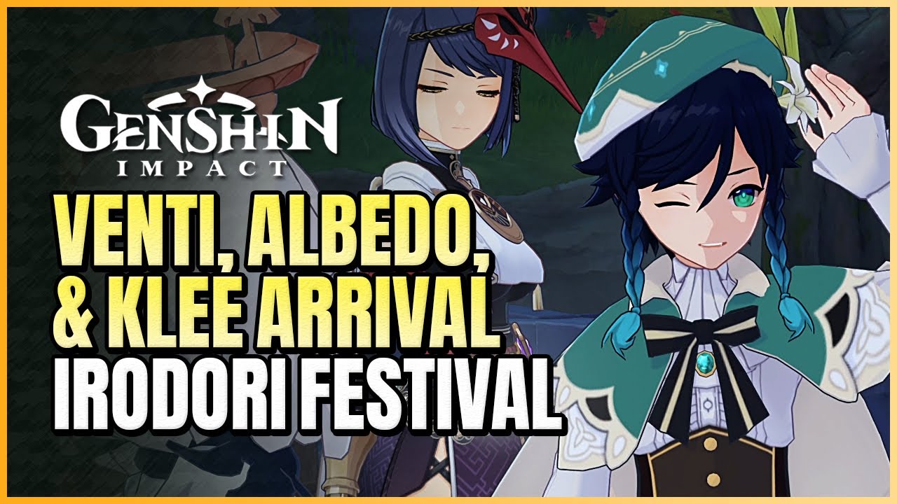 Venti, Klee & Albedo Arrive In Inazuma For Irodori Festival | True Tales Of The Violet Garden: Act I
