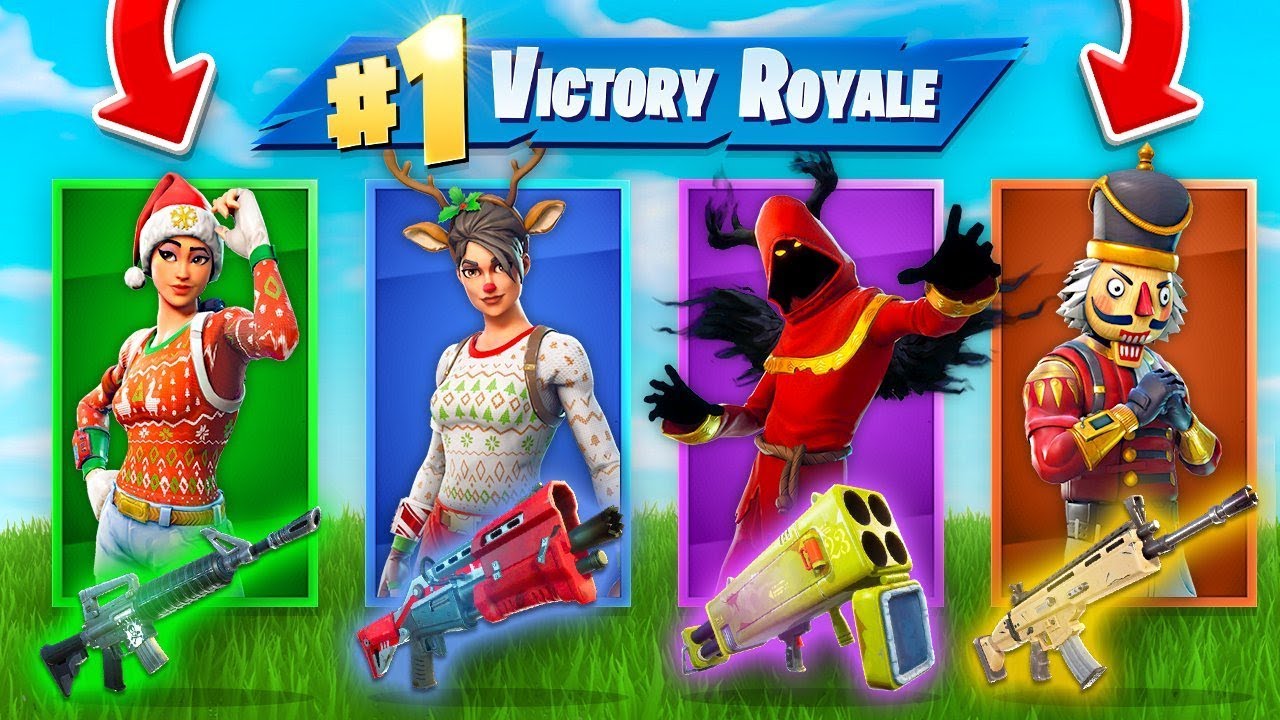 The *RANDOM* Christmas Skin Challenge In Fortnite!
