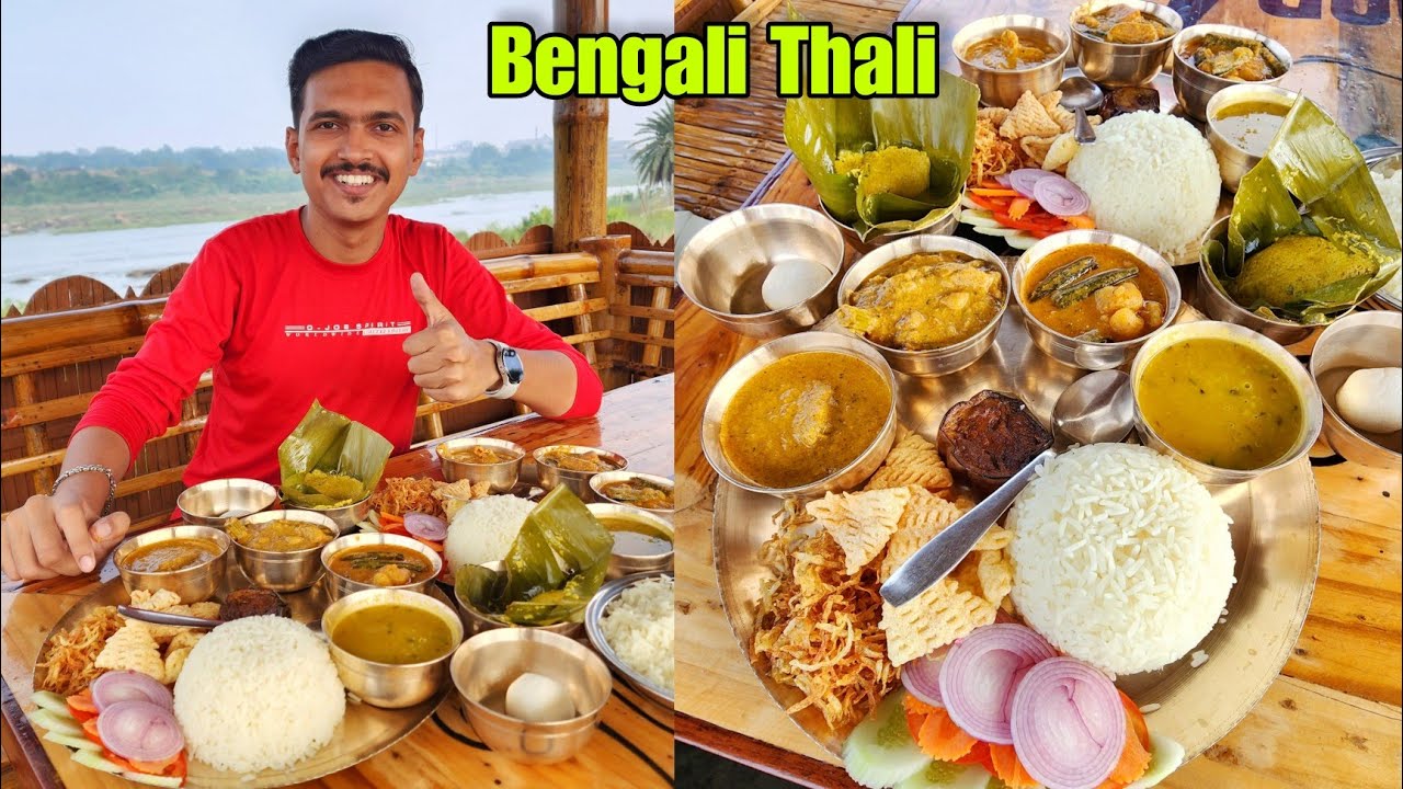 Ghatshila তে Best Resort | নদীর ধারে বসে দারুণ Bengali Thali খেলাম | Bhetki Chingri Chicken Kosha