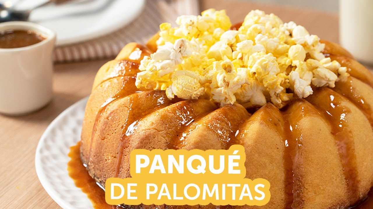 Panqué de palomitas con caramelo | Kiwilimón