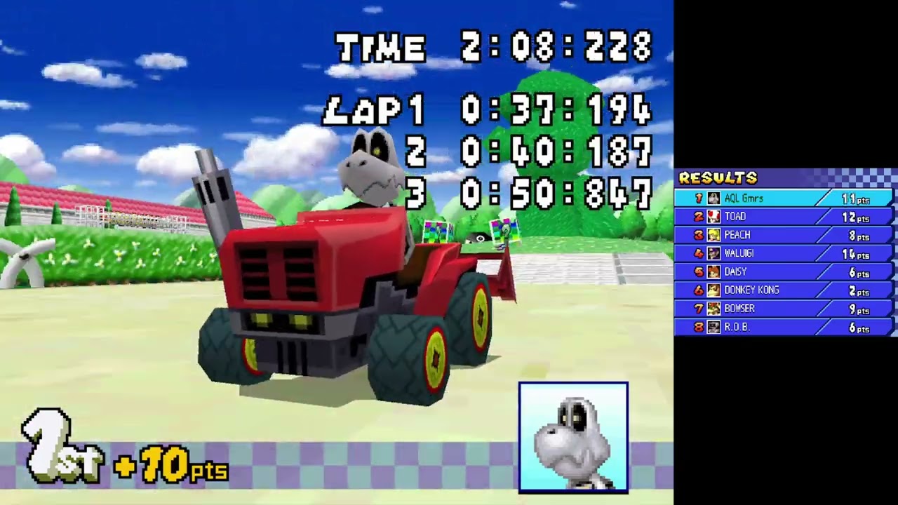 Mario Kart DS #042 Mirror Special Cup with Dry Bones