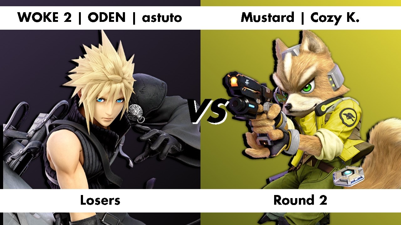 Winners SIde #85 !! Losers Round 2 - WOKE 2 | ODEN | astuto (Cloud) Vs. Mustard | Cozy K. (Fox)
