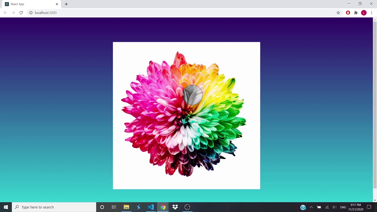 Awesome cursor animation using React Js hooks & CSS