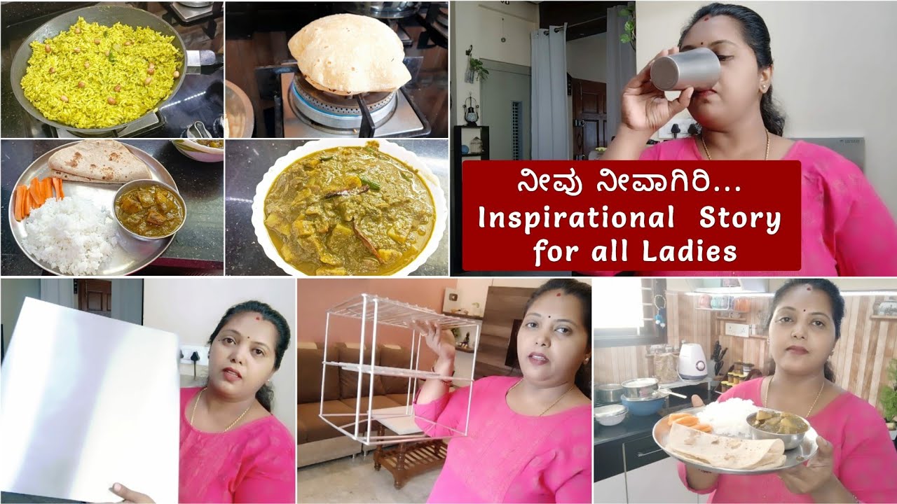 My New Kitchen & Crockery organizer | Breakfast & Healthy Lunch Box recipe with Palak