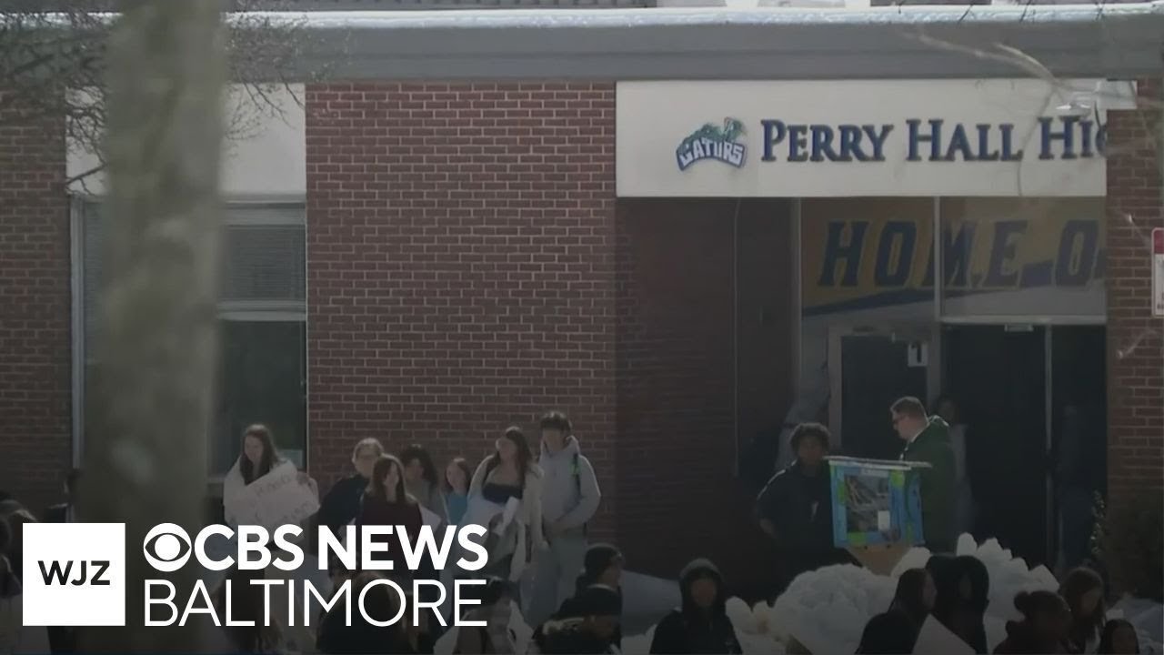 Baltimore-area high school students hold walk-out to protest ICE