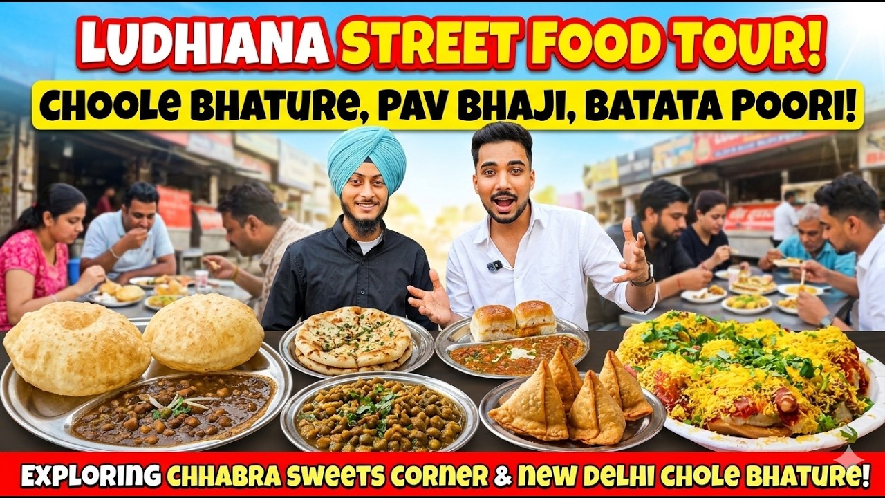 Massive Ludhiana Food Crawl! Nutri Kulcha, Bombay Style Batata Puri & Fusion Samosas
