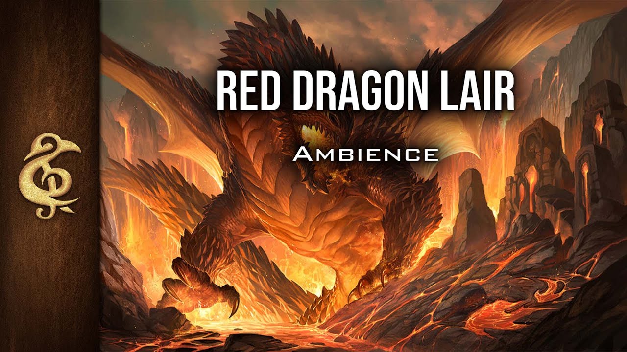 Fire Dragon Lair | Adventure Ambience | 1 Hour #dnd