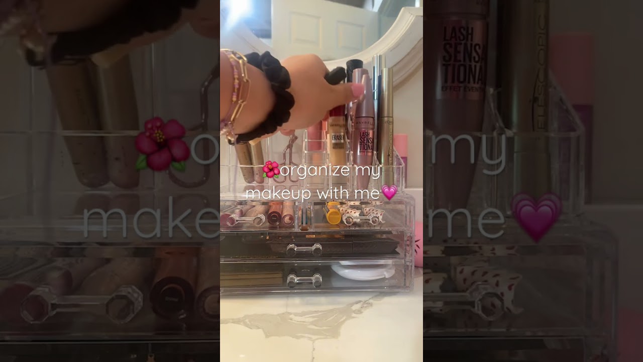 🌺organize my makeup w/me!✨|addie💗 