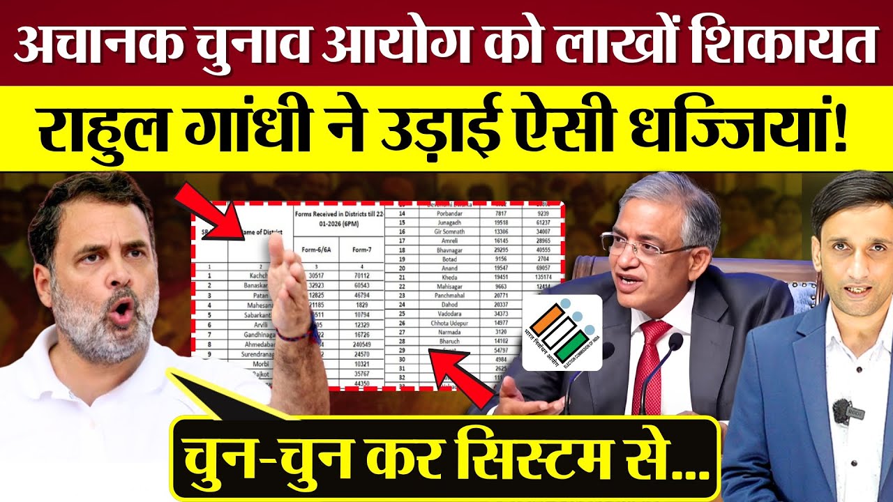 अचानक Election Commission को लाखों शिकायतें! Rahul Gandhi ने उड़ाई ऐसी धज्जियां! क्या है नया मामला?