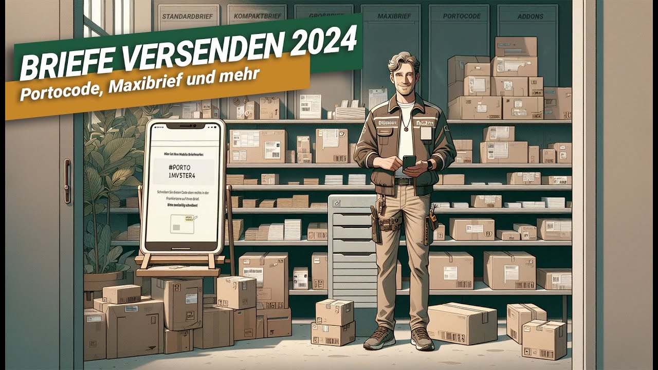 Briefe versenden in 2024: So gehts! Portocode, Maxibrief und mehr.