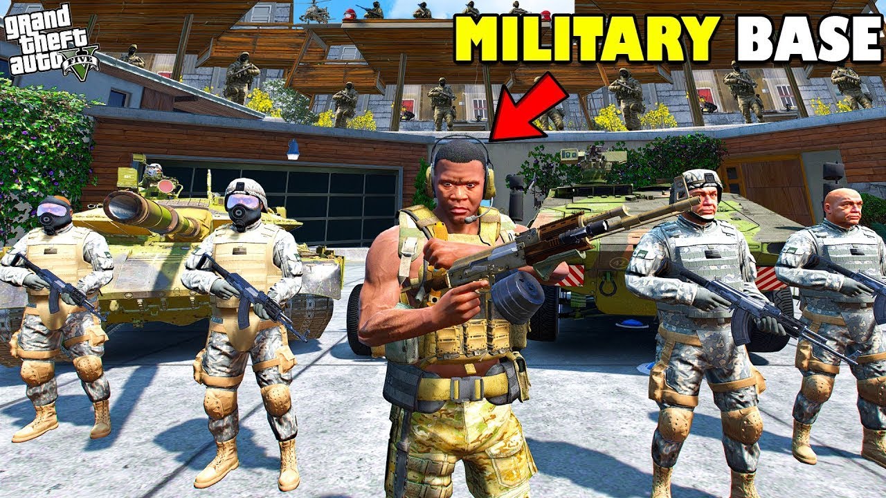 Franklin Upgrade His House into Military Base in GTA 5 | SHINCHAN and CHOP