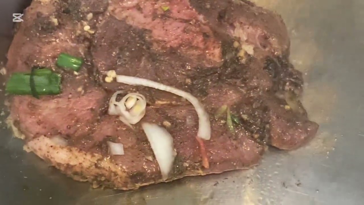Jerk, pork chops, and broccoli