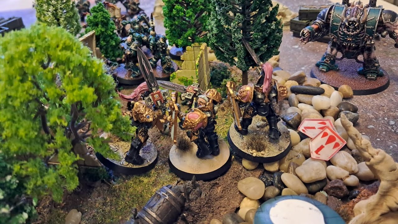 Warhammer 40000 Battle Report Combat Patrol : Chaos vs Adeptus Custodes