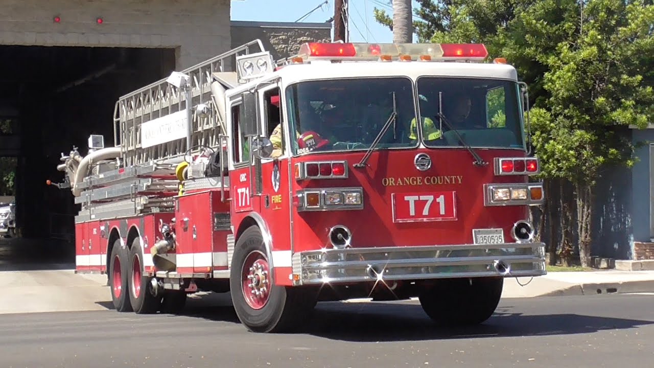 [8v92] OCFA Truck 71 (Reserve) Responding 6/16/2025