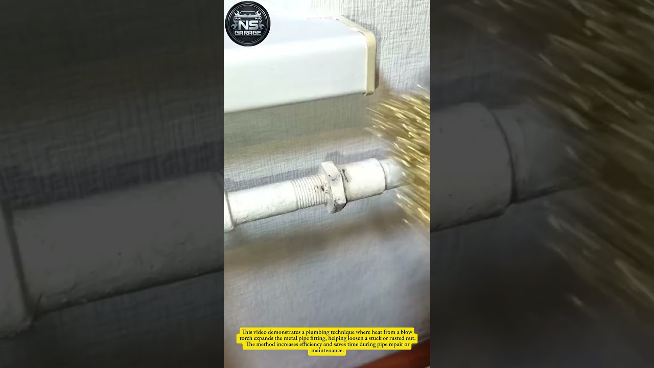 Amazing Plumbing Trick | Heat Method to Remove a Stuck Pipe Nut