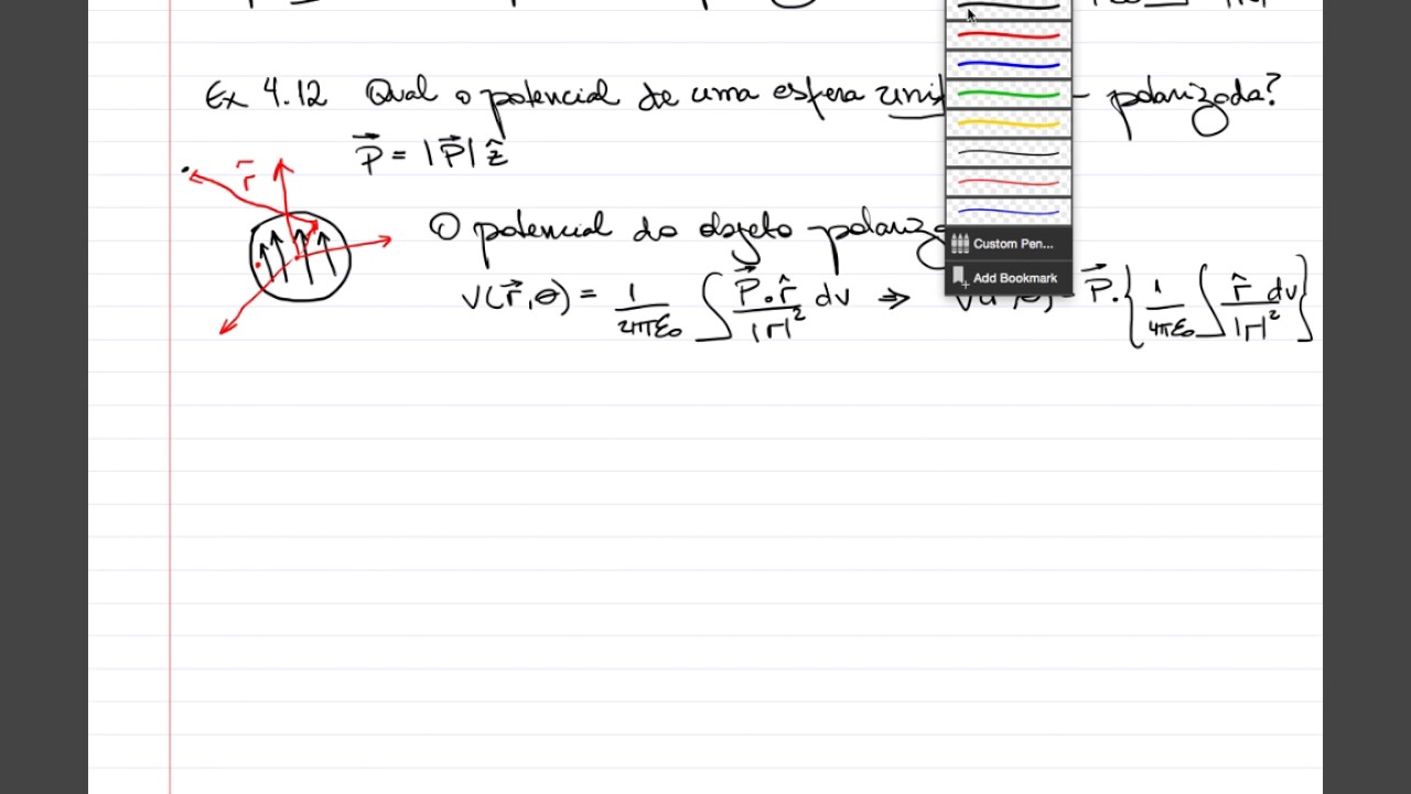 Problema 4.12 - Eletrodinâmica (Griffiths) - 3a Edição