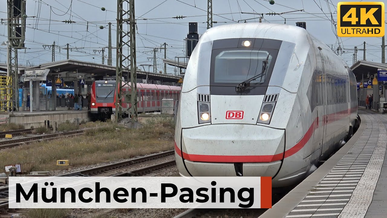 München-Pasing 30.11.2025 - Sonntagsverkehr mit ICE-Ankünften, S-Bahn-Takt & Güterzugmomenten