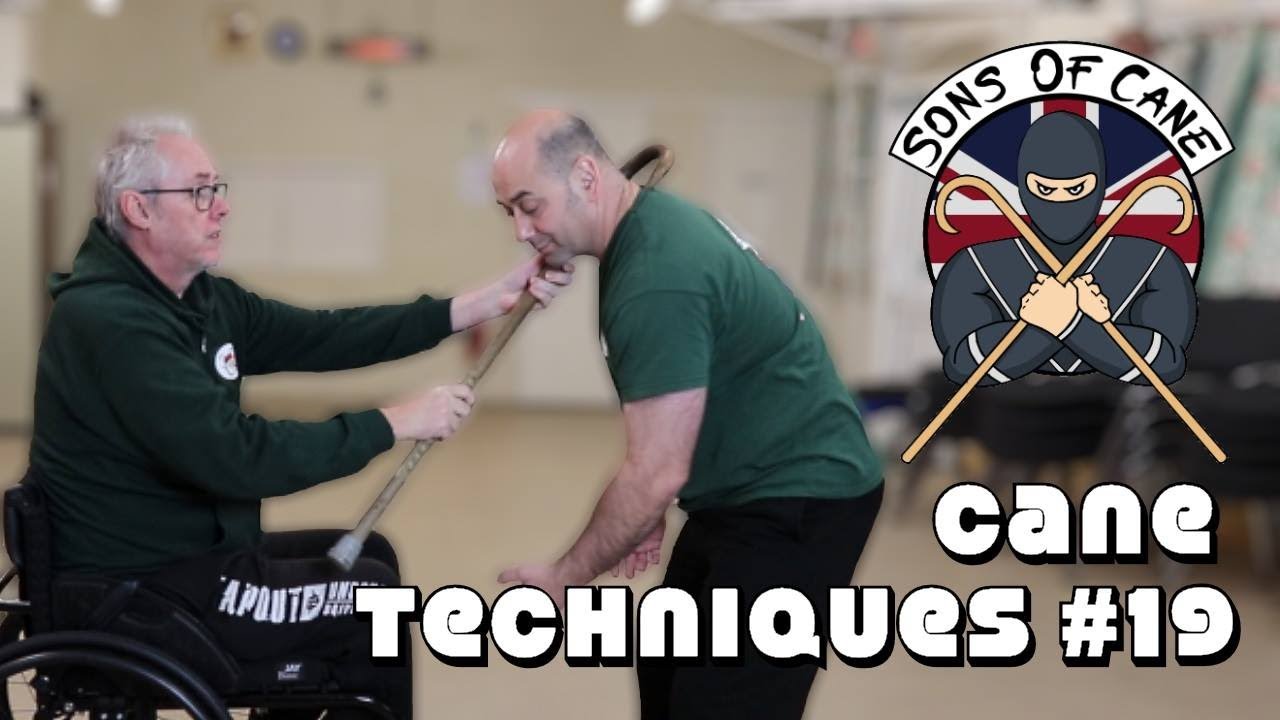 Walking cane self defense: Cane techniques #19