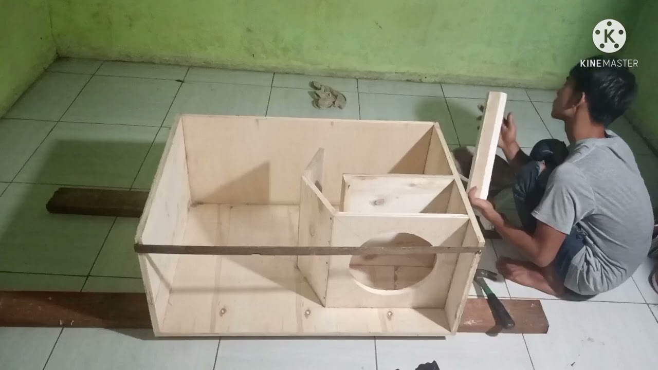 proses pembuatan box subwoofer super Scoop 12 inch