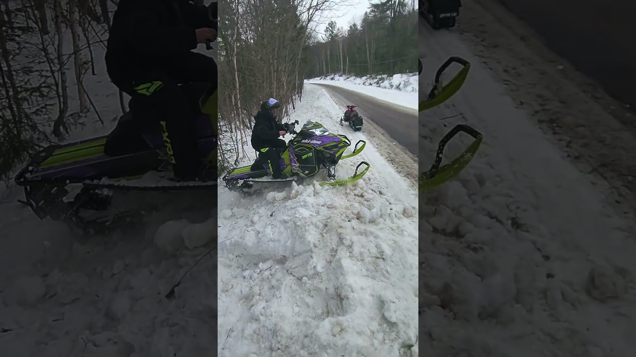 Snow bank ride over fail! 