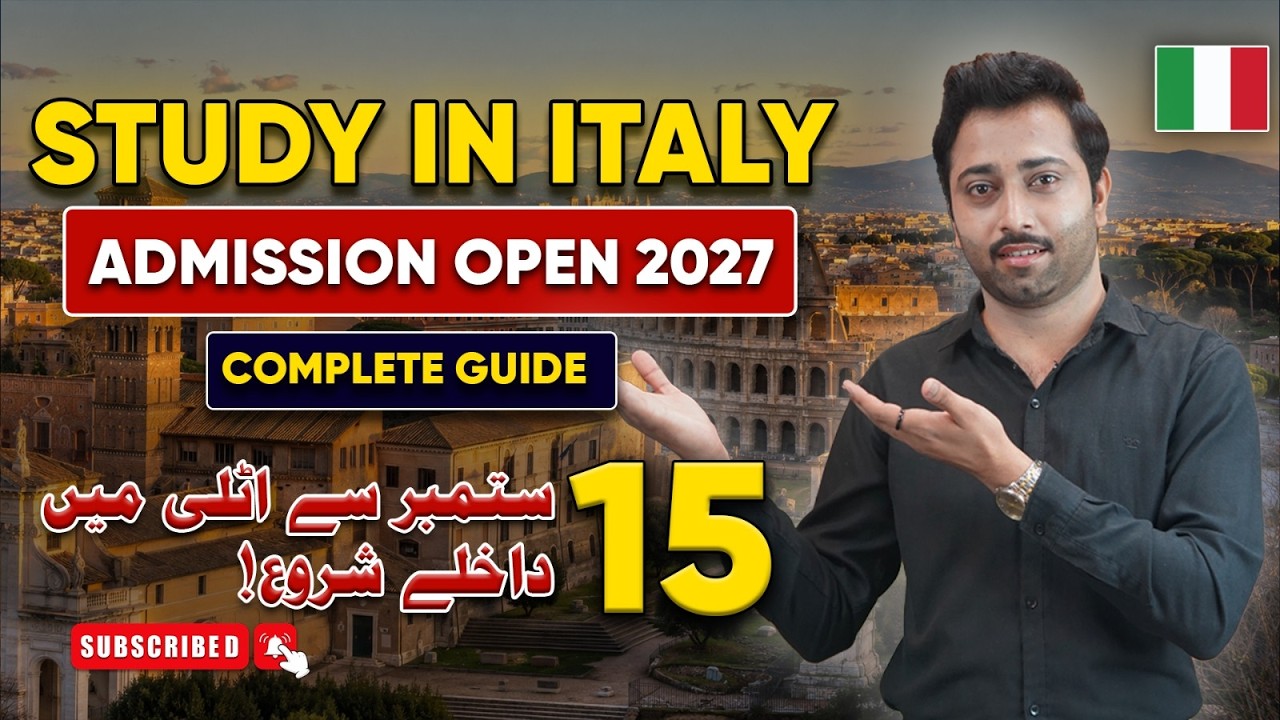 Study in Italy 2027 🇮🇹 | Complete Admission & Visa Guide for Pakistani Students