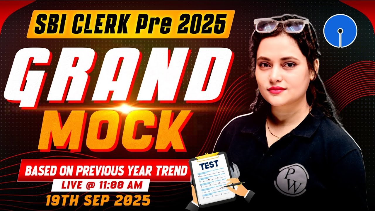 SBI Clerk Prelims 2025 | GRAND MOCK | SBI Clerk English Mock Test | by Rupam Ma'am